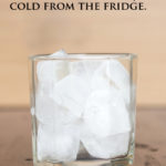 Italians prefer to drink water and soda at regular temperature rather than with ice.