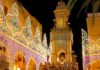 017: An Italian feast you have to see (or hear) to believe A vibrant cityscape showcasing an illuminated building during a captivating Italian feast.